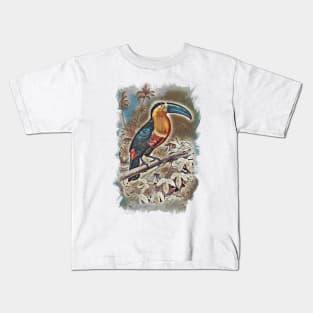 Toucan Beautiful Bird Jungle Forest Illustration Kids T-Shirt